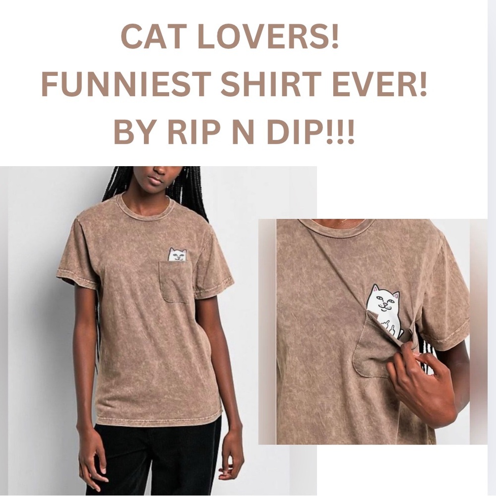 NWT RIPNDIP TAN T-SHIRT! EPIC & EXCLUSIVE! 5 ⭐️ SHIRT ON MANY SITES!